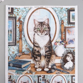 

Декупажная карта "Кошка" формат А4, плотность 45г/м2