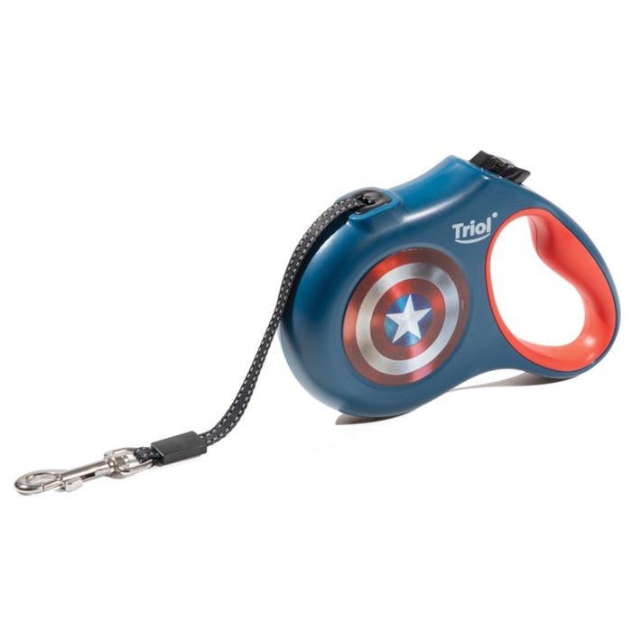 Поводок-рулетка для собак Marvel Капитан Америка, с лентой 5 м до 20 кг, размер M