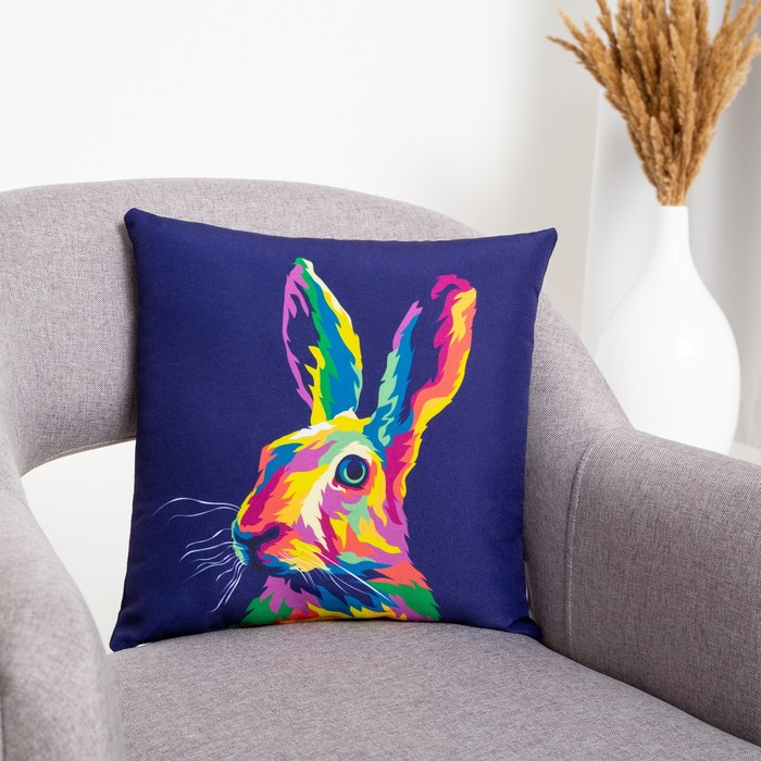 фото Подушка декоративная, размер 35х35 см, габардин, холлофайбер, полиэстер100% гранд-стиль