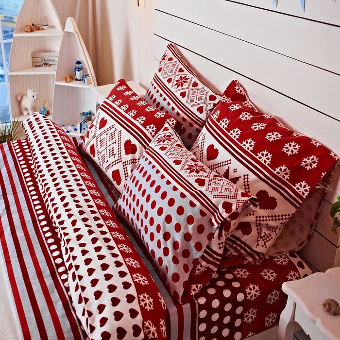 фото Постельное бельё евро 200х220см, 240х260см, 70х70см 2шт, фланель 170г/м, 100% хлопок