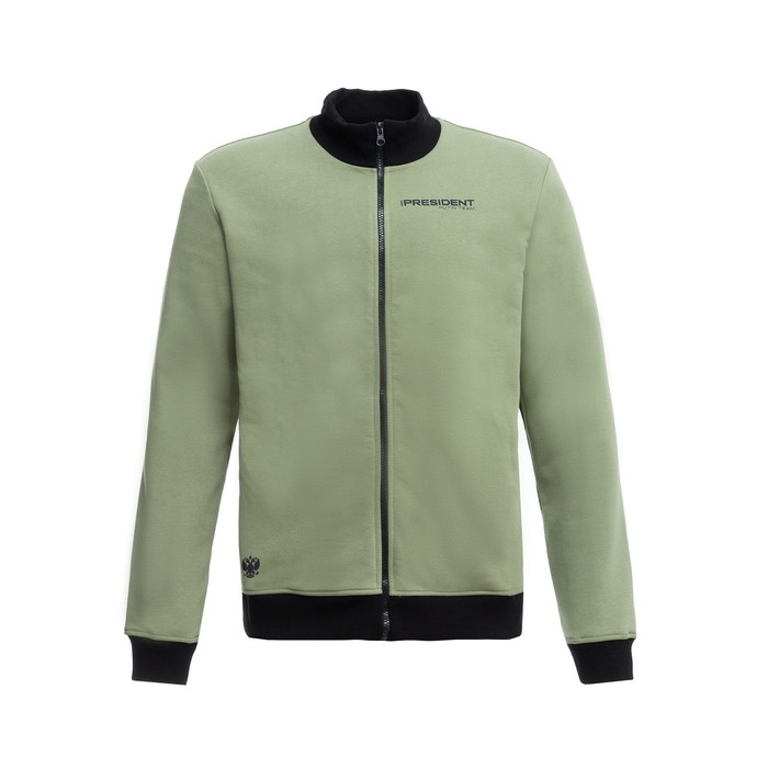 фото Толстовка на молнии president, размер m, цвет хаки