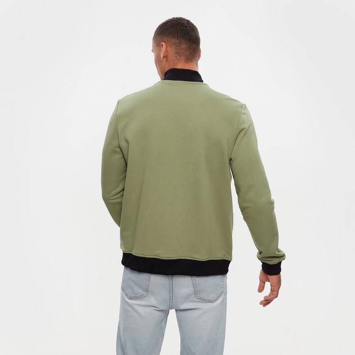 фото Толстовка на молнии president, размер l, цвет хаки