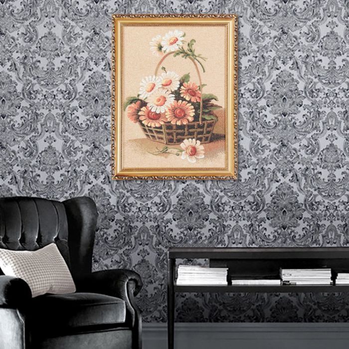 Гобеленовая картина "Садовые цветы"