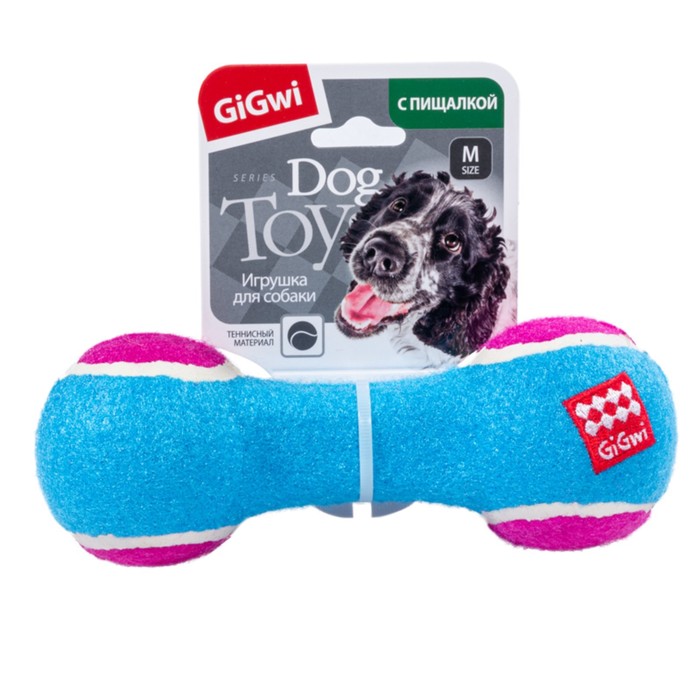 

Игрушка для собак Гантель средняя с пищалкой 18см, серия CATCH & FETCH