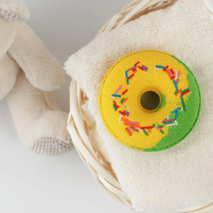 фото Бурлящий пончик детский с ароматом ванили, 110 г чистое счастье