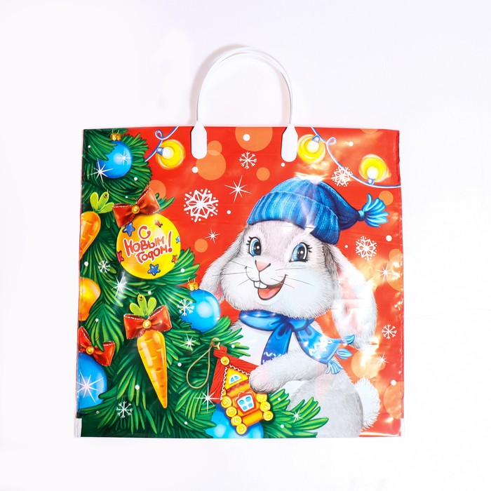 

Пакет "Кроль", полиэтиленовый с пластиковой ручкой, 37х34см, 80 мкм