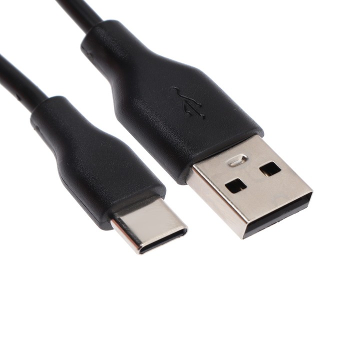 Кабель Krutoff Classic, Type-C - USB, 1.5 А, 1 м, TPE покрытие, черный