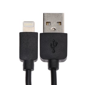 

Кабель Krutoff Classic, Lightning - USB, 1.5 А, 1 м, TPE покрытие, черный