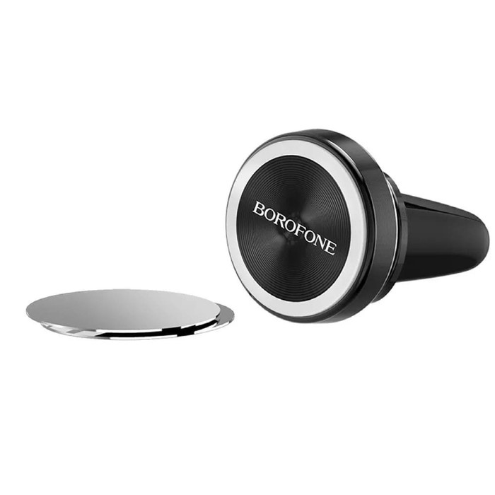 Автомобильный держатель Borofone BH6, в дефлектор, универсальный, магнитный, чёрный магнитный держатель borofone bh6 platinum black