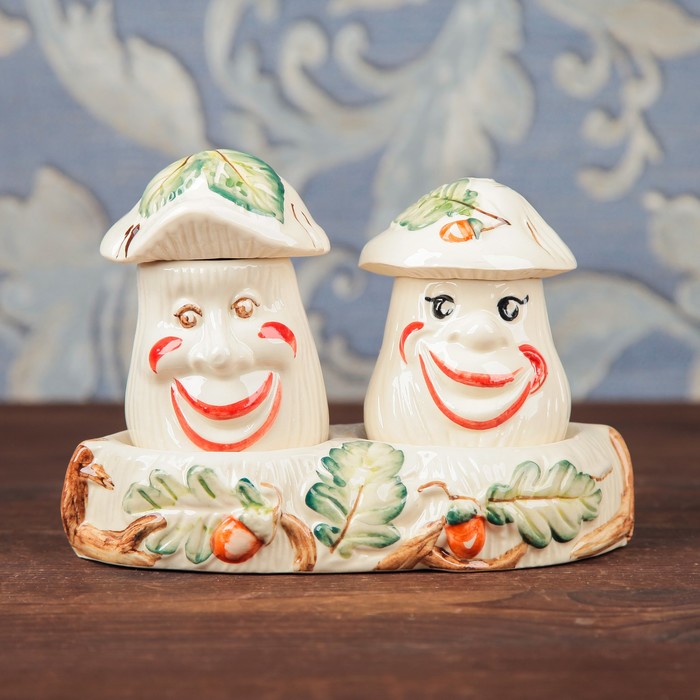 Набор для специй "Грибы" 2 предмета, 0,2 л