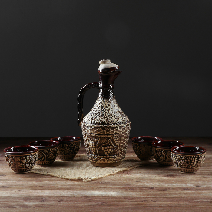 Набор винный "Восточный", коричневый 1,2 л