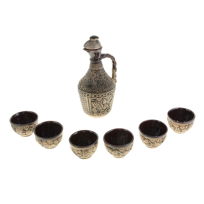 Набор винный "Восточный", коричневый 1,2 л