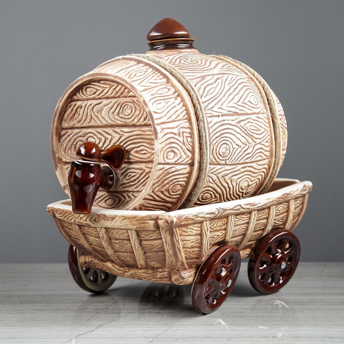 Бочка для вина "На подставке" большая, 5 л