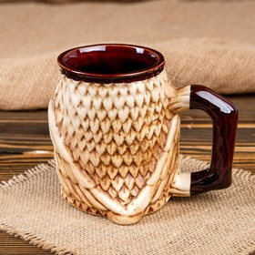 

Кружка "Сова", под шамот, керамика, 0.4 л