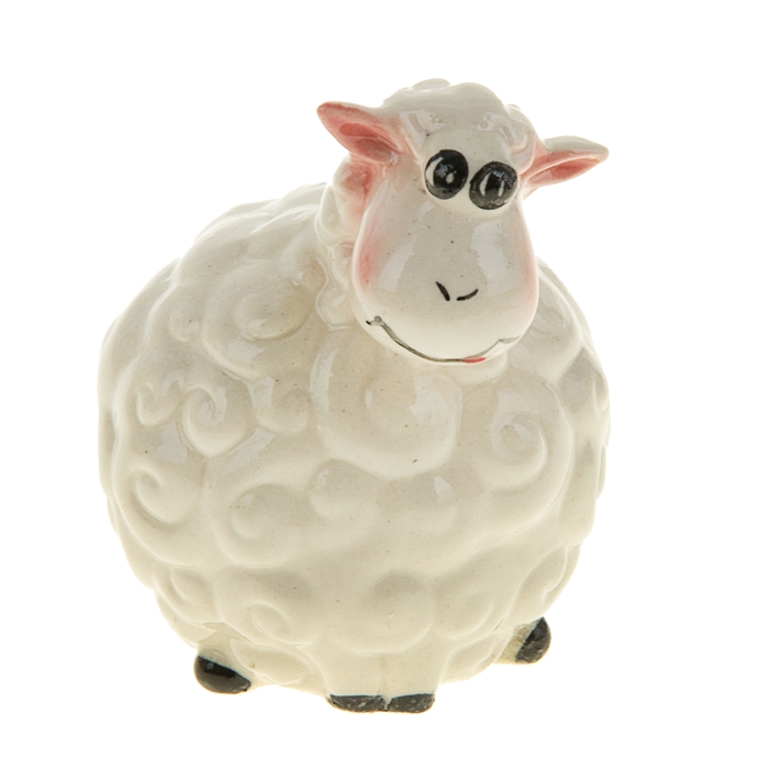 Сувенир "Овечка Маша" глянец белая