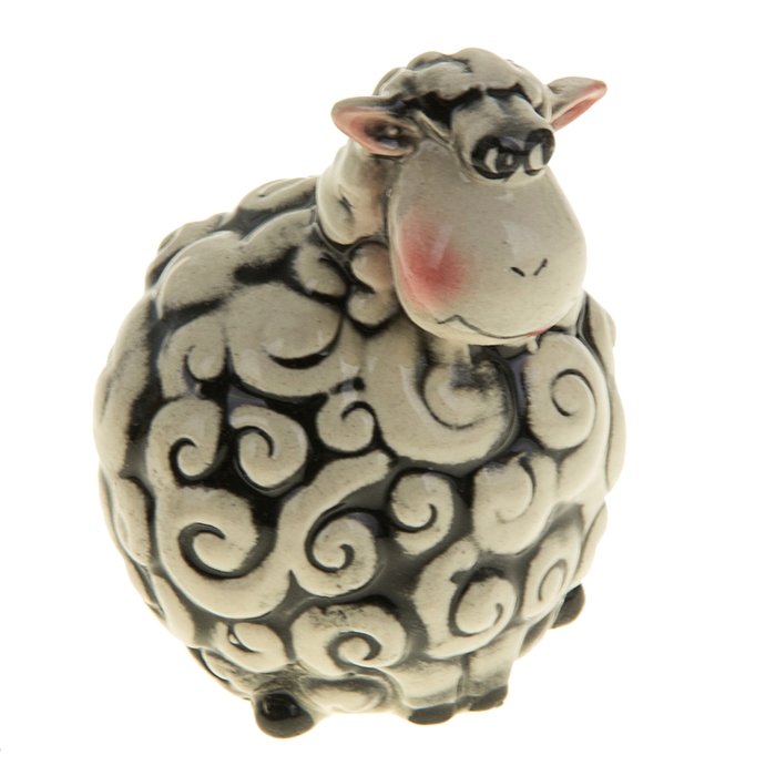 Сувенир "Овечка Маша" глянец черная
