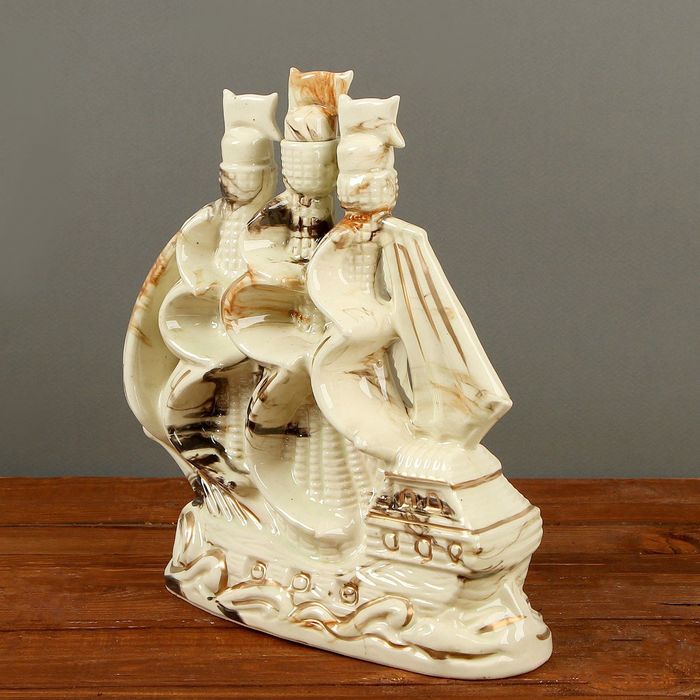 Штоф с рюмками "Фортуна" коричневый, 7 предметов, 1 л