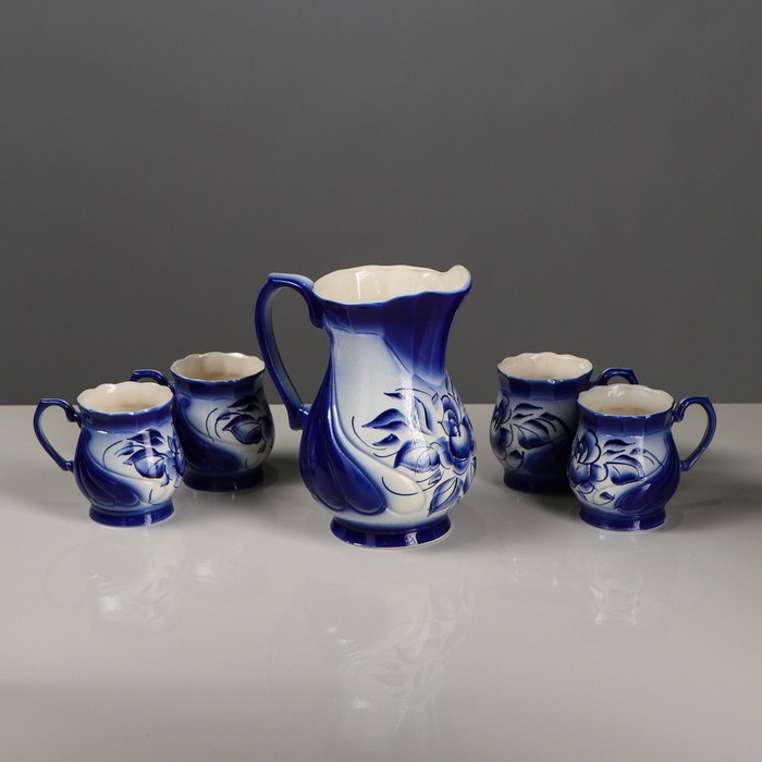 Набор молочный "Гжель", 1,5 л