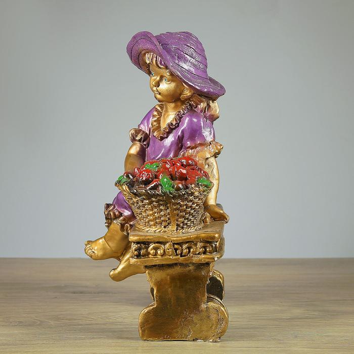 Статуэтка "Девушка на скамье" бронза