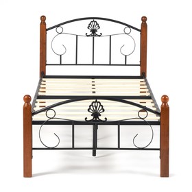 

Кровать РУМБА Wood slat base , 90х200 см , красный дуб/черный