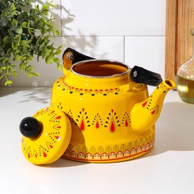 

Чайник эмалированный «Валенсия», 1,7 л, 21×16×21 см, индукция, цвет жёлтый
