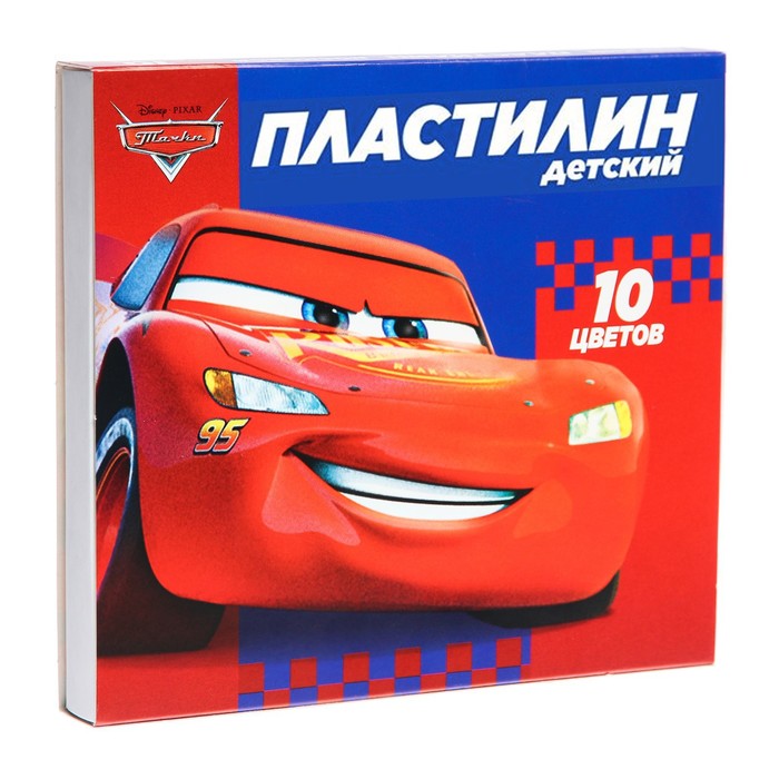 Пластилин 10 цветов 150 г Тачки 67₽