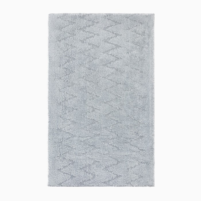 

Ковер Этель "Zig-Zag" 60*100 см, серый, 70% хлопок, 30% п/э, 1500 г/м2