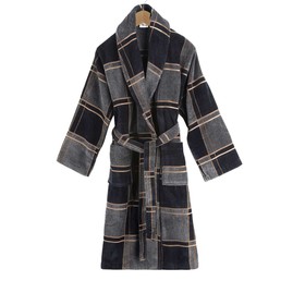 

Халат мужской, размер L, цвет серо-чёрный