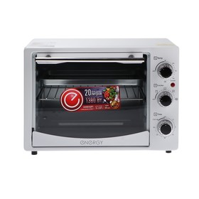 

Мини-печь ENERGY GT20-W-CONV, 1380 Вт, 20 л, 70-230 °C, конвекция, таймер, белая
