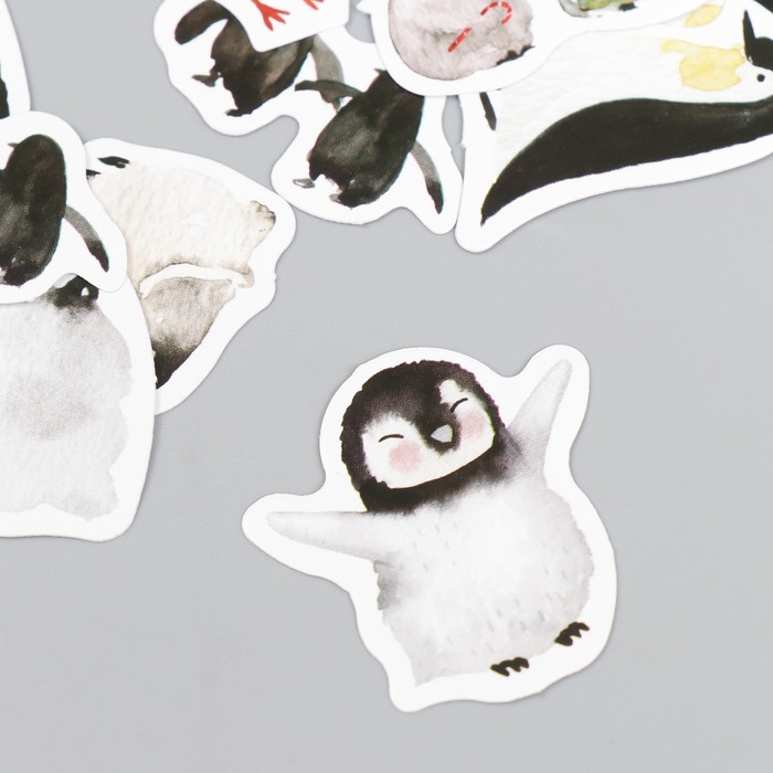 

Наклейки для творчества "Пингвины" набор 46 шт 4,4х4,4х1,1 см