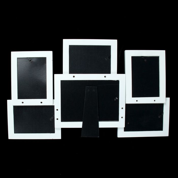 Фоторамка на 6 фото 9х13 см, 13х18 см "Семейные истории" белая