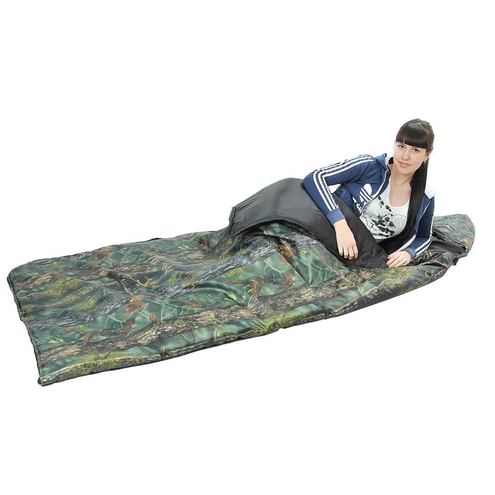 Спальный мешок "Богатырь" КМФ, 3-х слойный