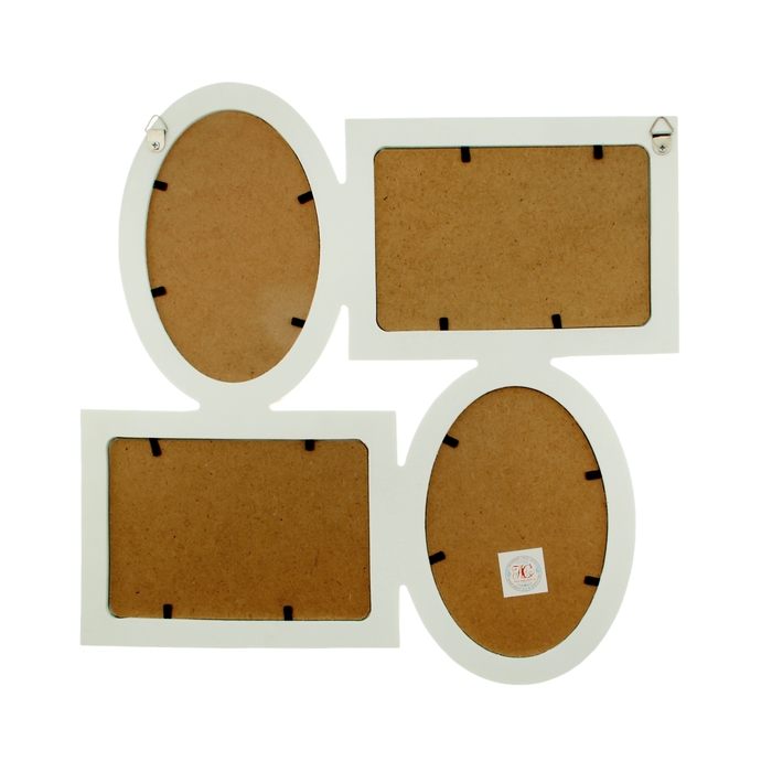 Фоторамка на 4 фото 10х15 см "Лаконичность" белая