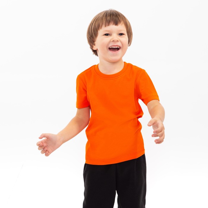 Футболка детская, цвет оранжевый, рост 152 см футболка детская рост 152 см цвет белый