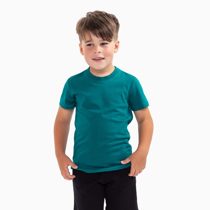 Футболка детская, цвет изумрудный, рост 110 см футболка детская цвет изумрудный рост 110 см