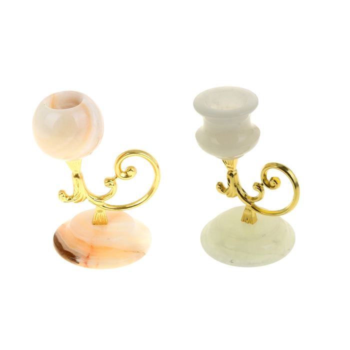 Подсвечник большой № 3 4,5х3" 11х8х7,5 см оникс