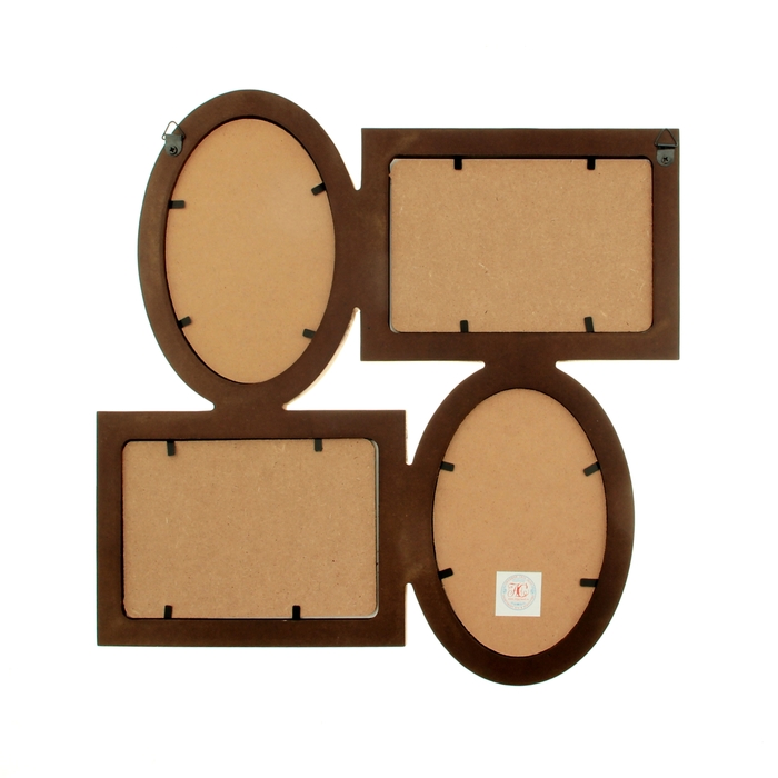 Фоторамка на 4 фото 10х15 см "Лаконичность", цвет махагон