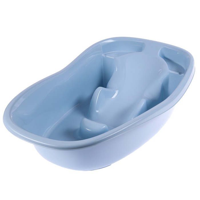 Ванна детская, со сливом, 38 л., цвет светло-голубой