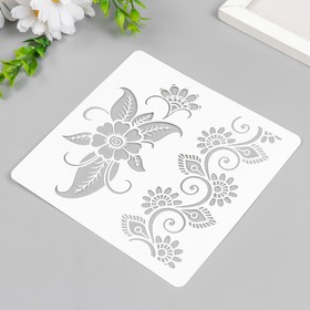 

Трафарет "Мехенди.Цветы" 15х15 см