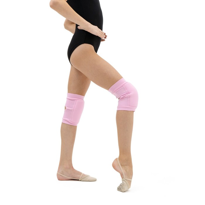 Наколенники для гимнастики и танцев с уплотнителем, р. M (11-14 лет), цвет розовый