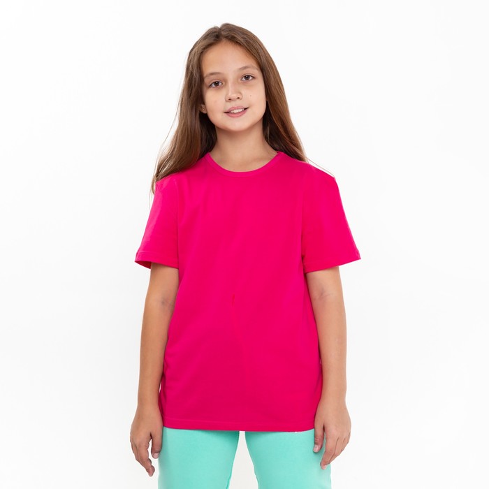 футболка для девочки цвет малиновый рост 140 см Футболка для девочки, цвет малиновый, рост 140 см