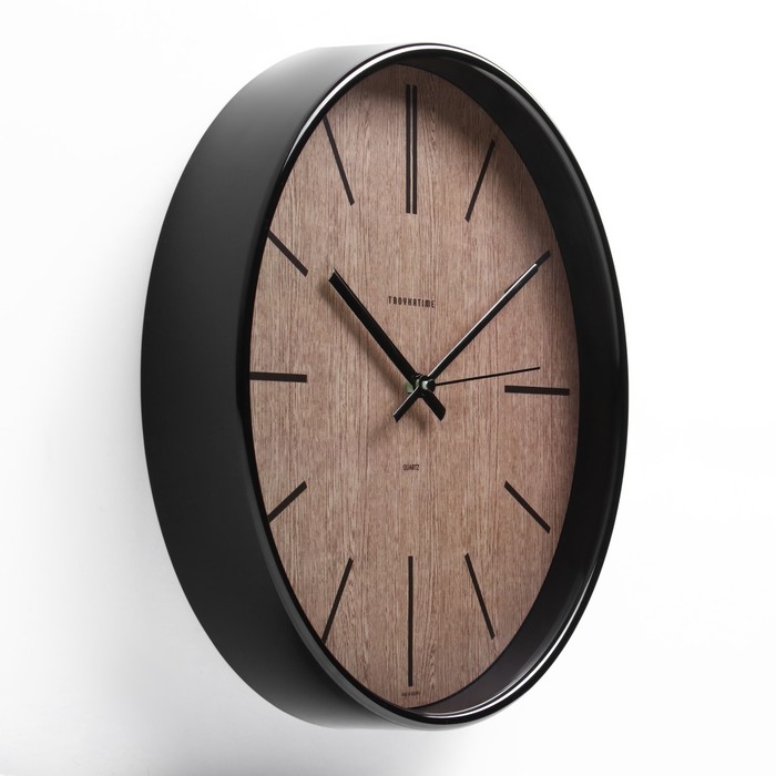 фото Часы настенные, серия: классика, плавный ход, d-30.5 см, циферблат 27 см тройка