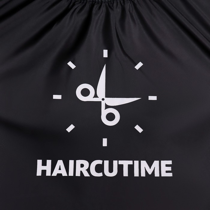 Пеньюар парикмахерский «#HAIRСUTIME», цвет чёрный