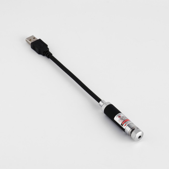

Лазерная указка, 405 нм, 1.4 х 8.5 см, красный луч, USB