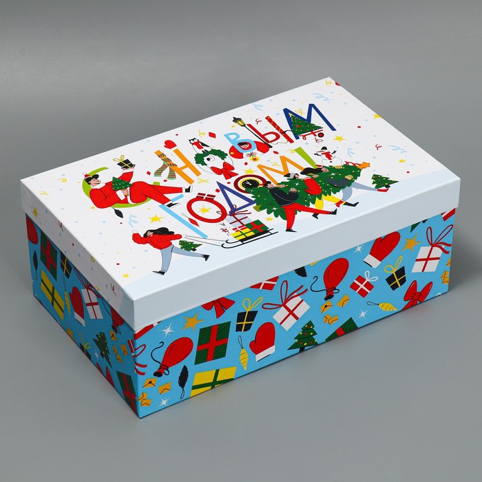

Коробка подарочная «Новогоднее веселье», 32,5 × 20 × 12,5 см