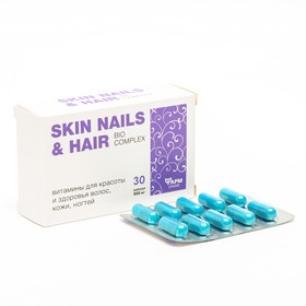 Витамины Skin Nails & Hair для красоты и здоровья волос, кожи, ногтей, 30 капсул Ош