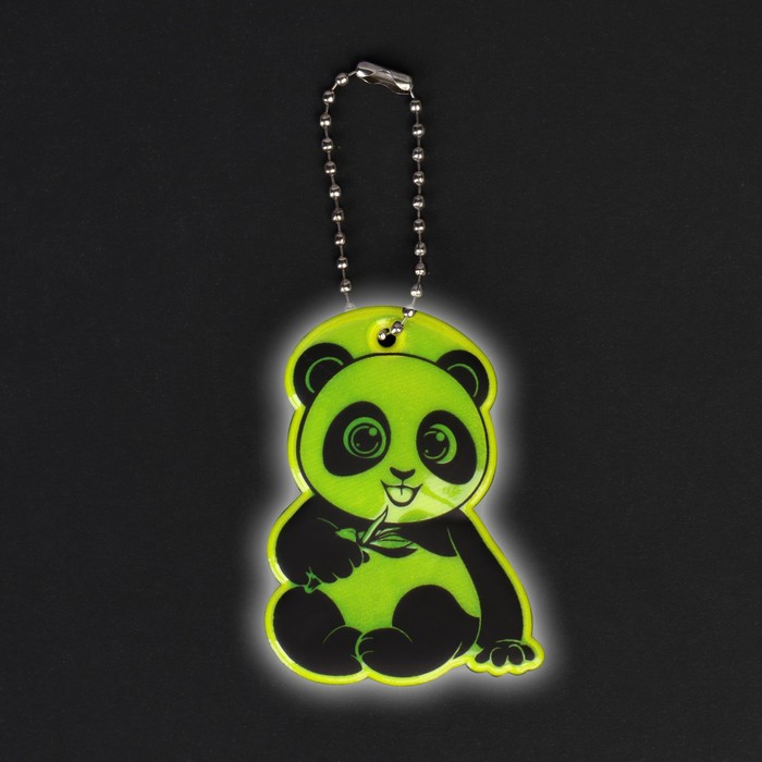 Светоотражающий элемент «Панда», двусторонний, 4,2 × 5,8 см, цвет МИКС