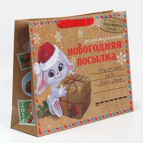 

Пакет крафтовый горизонтальный «Посылочка», L 40 × 31 × 11.5 см