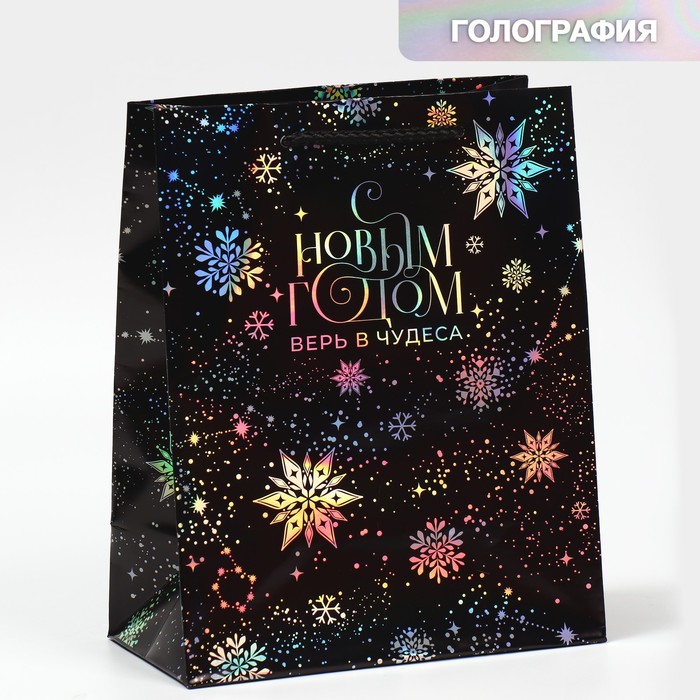 

Пакет голографический «Танец снежинок», 18 х 23 х 10 см