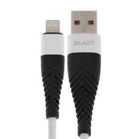 

Кабель Blast BMC-218, Lightning - USB, 1.2 м, зарядка + передача данных, текстиль, белый